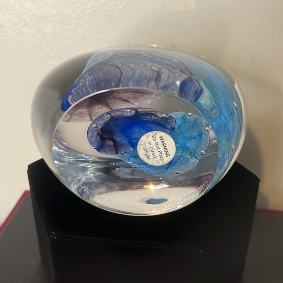 Caithness RARE "Spirits of the Sea" Extra Large 3 Jellyfish Paperweight 3/100 - Picture 8 of 10